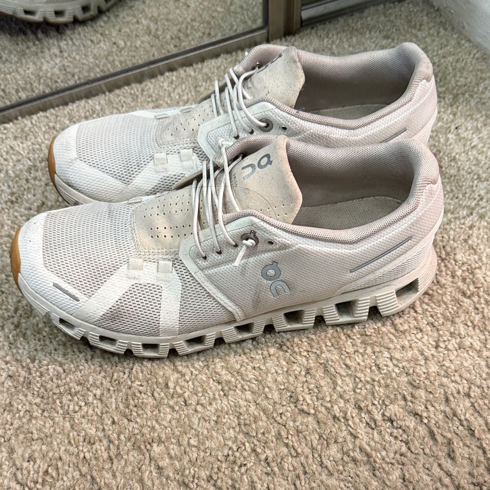 On Running White Athletic Shoes